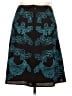 Etcetera 100% Acetate Graphic Teal Formal Skirt Size 14 - photo 2