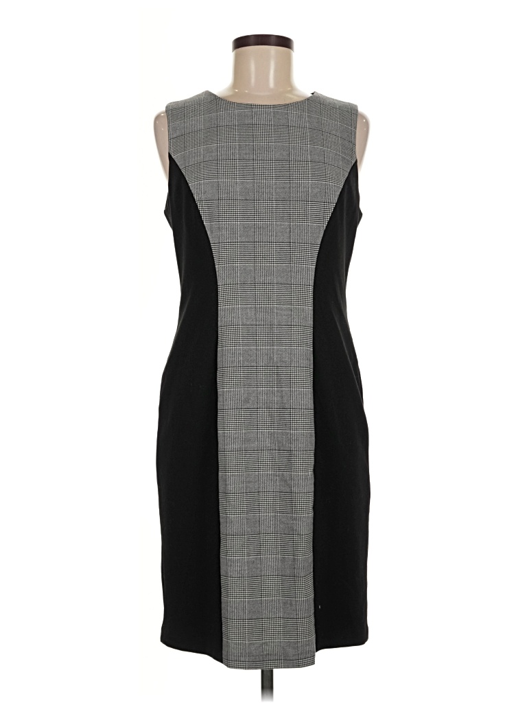 Pre-owned Calvin Klein Cocktail Dress In Gray