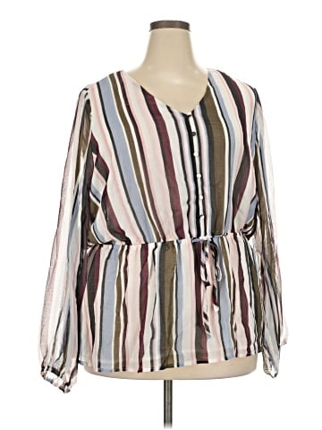 Lane Bryant Long Sleeve Blouse (view 1)