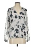 Ann Taylor Factory 100% Polyester Silver 3/4 Sleeve Blouse Size XS - photo 1