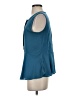 Ann Taylor LOFT 100% Polyester Teal Sleeveless Blouse Size S - photo 5