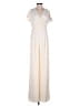Gal Meets Glam 100% Polyester Ivory Jumpsuit Size 4 - photo 1