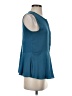 Ann Taylor LOFT 100% Polyester Teal Sleeveless Blouse Size S - photo 4