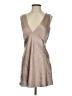 Meshki Metallic Solid Tan Cocktail Dress Size S - photo 1