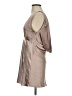 Meshki Metallic Solid Tan Cocktail Dress Size S - photo 5