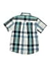 Basic Editions Plaid Teal Short Sleeve Button-Down Shirt Size 8 - photo 2
