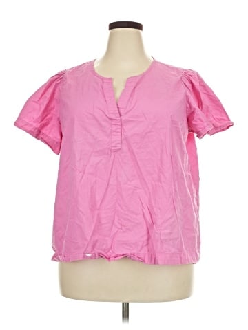 Crown & Ivy Short Sleeve Blouse (view 1)