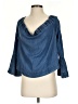 7 For All Mankind 100% Lyocell Blue 3/4 Sleeve Top Size S - photo 1