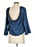 7 For All Mankind 100% Lyocell Blue 3/4 Sleeve Top Size S - photo 2