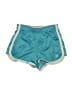 Justice Chevron-herringbone Teal Athletic Shorts Size 8 - photo 1