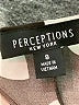 Perceptions Print Black Cocktail Dress Size 8 - photo 8