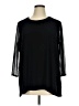 Anne Klein Black 3/4 Sleeve Top Size 1X - photo 1