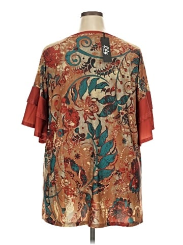 Lily by Firmiana Short Sleeve Blouse (view 2)