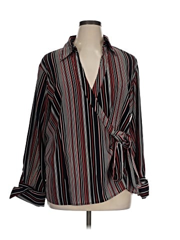 Ashley Stewart Long Sleeve Blouse (view 1)