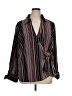 Ashley Stewart Stripes Black Long Sleeve Blouse Size 16 Plus - photo 1