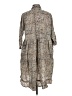 Assorted Brands Paisley Gray Casual Dress Size L - photo 2