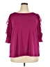 Bold Elements Burgundy 3/4 Sleeve Top Size 2X - photo 1