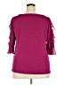 Bold Elements Burgundy 3/4 Sleeve Top Size 2X - photo 2