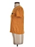 A.L.C. 100% Linen Orange Short Sleeve Top Size S - photo 5