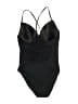 Unbranded Solid Black One Piece Swimsuit Size L - photo 2