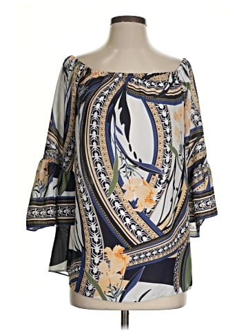 JM Collection 3/4 Sleeve Blouse (view 1)