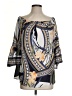 JM Collection 100% Polyester Blue 3/4 Sleeve Blouse Size XS - photo 1