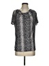 Jaclyn Smith Animal Print Silver Short Sleeve T-Shirt Size S - photo 1