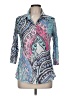 David Cline Paisley Teal 3/4 Sleeve Blouse Size M - photo 1
