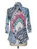 David Cline Paisley Teal 3/4 Sleeve Blouse Size M - photo 2