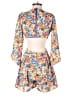 Pink Lily 100% Polyester Paisley Orange Romper Size S - photo 2