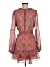 Unbranded 100% Polyester Paisley Burgundy Cocktail Dress Size M (estimated) - photo 2