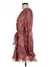 Unbranded 100% Polyester Paisley Burgundy Cocktail Dress Size M (estimated) - photo 5