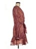 Unbranded 100% Polyester Paisley Burgundy Cocktail Dress Size M (estimated) - photo 4