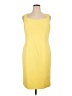 Albert Nipon Solid Yellow Casual Dress Size 16 - photo 1