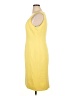 Albert Nipon Solid Yellow Casual Dress Size 16 - photo 5
