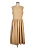 Halara Solid Tan Casual Dress Size L - photo 1