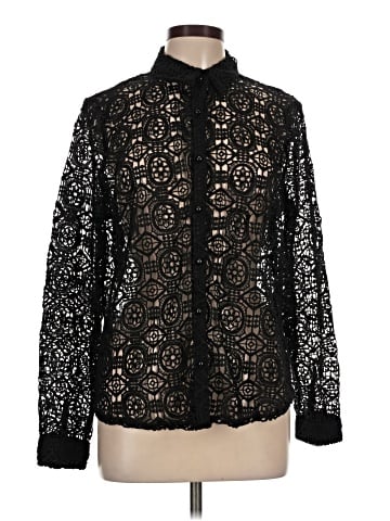 Ultra Pink Long Sleeve Button-Down Shirt (view 1)