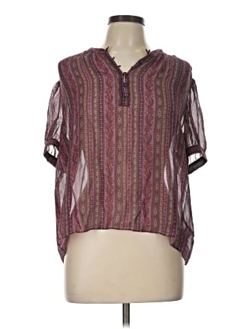Paige Short Sleeve Silk Top (view 1)