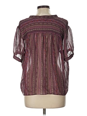 Paige Short Sleeve Silk Top (view 2)