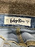 Indigo Rein Floral Blue Denim Shorts Size 17 - photo 3