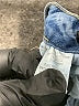 Indigo Rein Floral Blue Denim Shorts Size 17 - photo 4