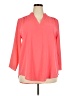 Unbranded 100% Polyester Orange 3/4 Sleeve Blouse Size XXL - photo 1