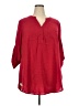 Torrid Red 3/4 Sleeve Blouse Size 2X Plus (2) - photo 1