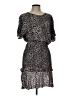 Aqua Animal Print Black Cocktail Dress Size L - photo 1