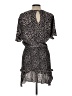 Aqua Animal Print Black Cocktail Dress Size L - photo 2