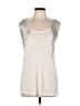 Lux 100% Viscose Ivory Sleeveless Top Size M - photo 1