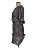 Aqua Animal Print Black Cocktail Dress Size L - photo 5