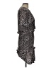Aqua Animal Print Black Cocktail Dress Size L - photo 4