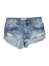 ONE X ONETEASPOON Blue Denim Shorts Size 22 - photo 1