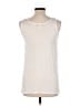 Lux 100% Viscose Ivory Sleeveless Top Size M - photo 2